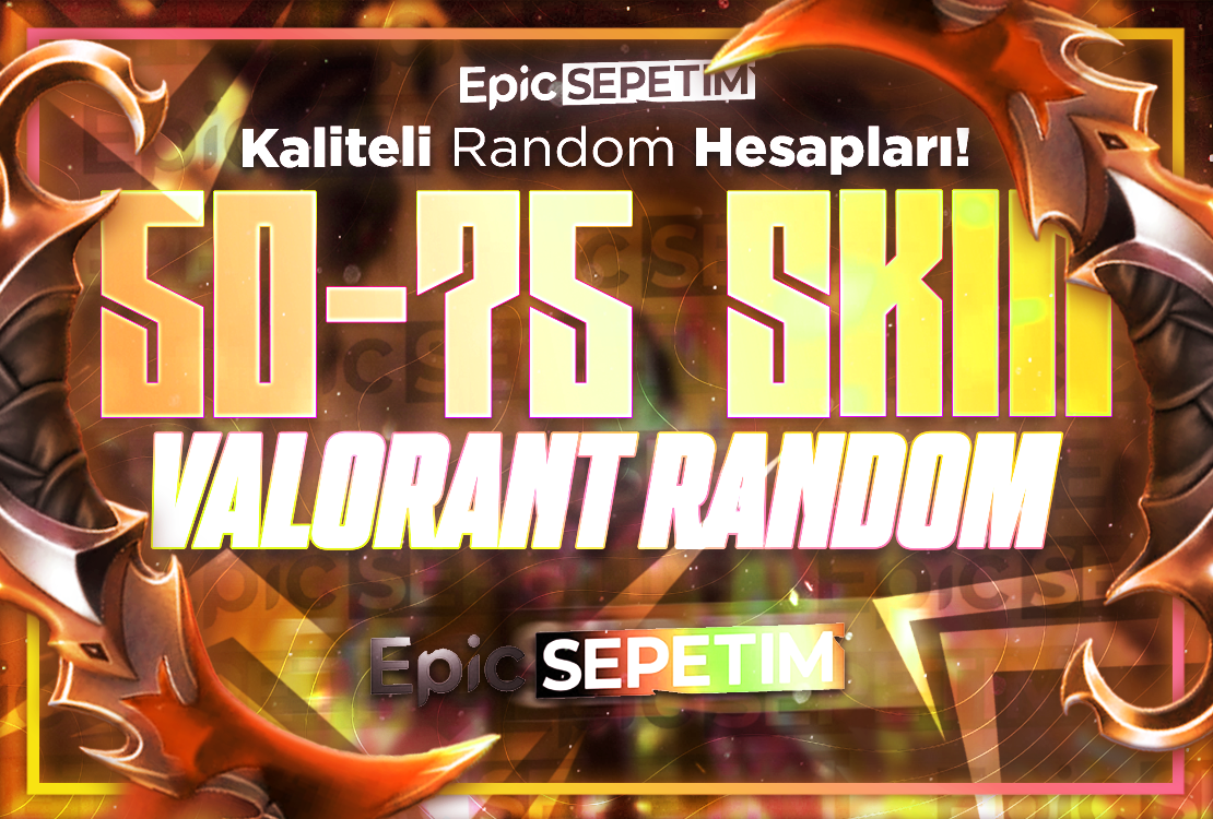 ⭐(%100TR) VALORANT 50-75 SKİN RANDOM HESAP⭐